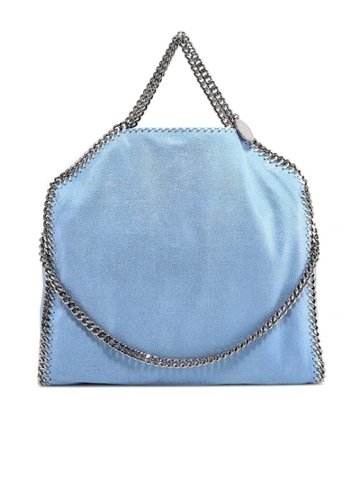 Shop Stella Mccartney Falabella Tote Bag In Blue