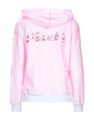 Shop Frankie Morello Woman Sweatshirt Pink Size L Nylon, Cotton