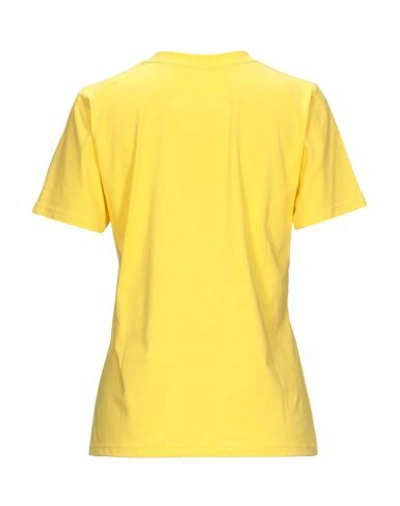 Shop Alberta Ferretti Woman T-shirt Yellow Size L Organic Cotton