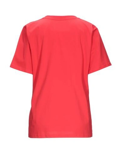 Shop Alberta Ferretti Woman T-shirt Red Size M Cotton