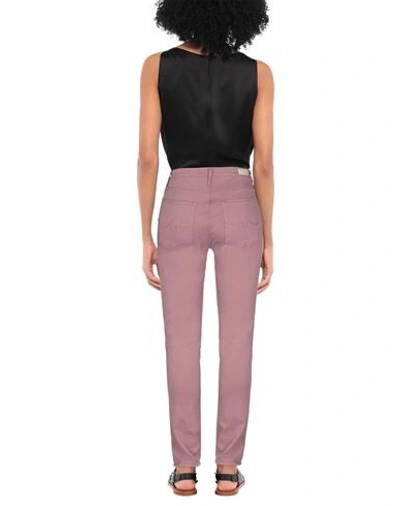 Shop Ag Jeans Woman Pants Pastel Pink Size 32 Cotton, Modal, Polyester, Polyurethane