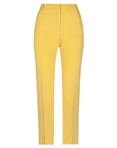 Shop Pinko Woman Pants Yellow Size 10 Viscose, Polyamide, Elastane