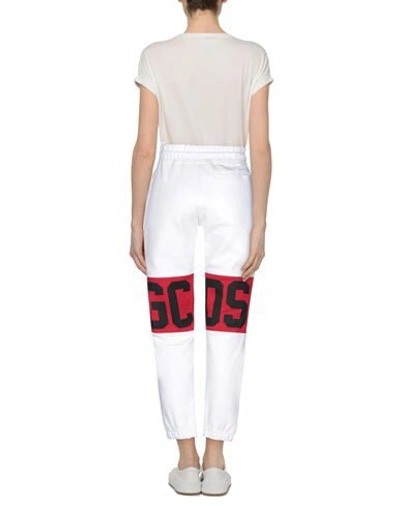 Shop Gcds Woman Pants White Size Xs Cotton