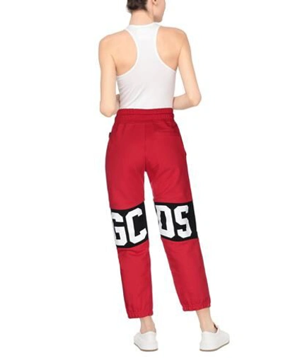 Shop Gcds Woman Pants Red Size Xl Cotton