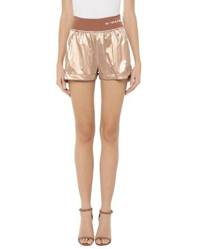 C-clique Pinko  Woman Shorts & Bermuda Shorts Copper Size L Viscose In Orange