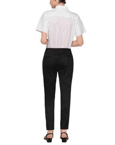 Shop Tommy Hilfiger Woman Pants Black Size 31w-32l Cotton, Elastane