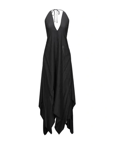 Shop Alyx 1017  9sm Woman Long Dress Black Size Xl Viscose