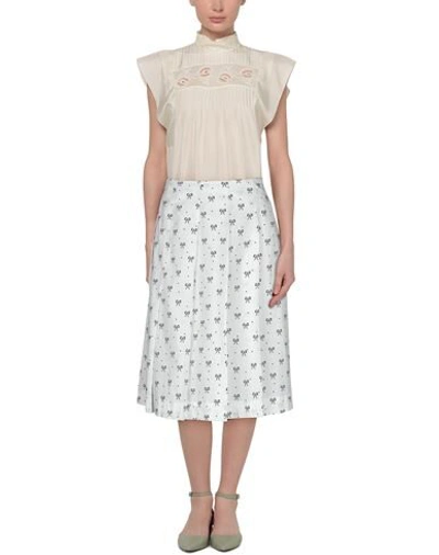 Vivetta Midi Skirts In White