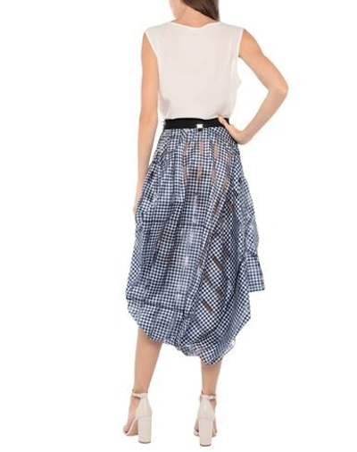 Shop High By Claire Campbell Midi Skirts In Blue