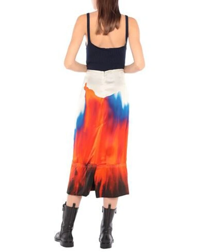 Colville Midi Skirts In Orange