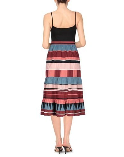 Shop Ulla Johnson 3/4 Length Skirts In Brick Red