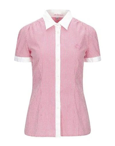 Shop Jeckerson Checked Shirt In Pink