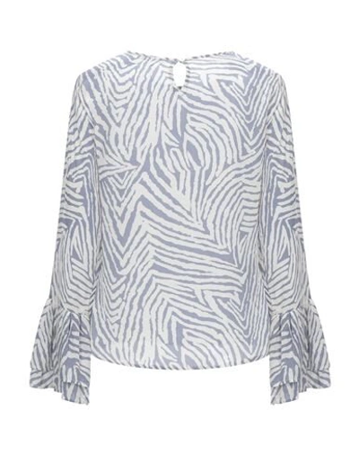 Shop Lily And Lionel Blouses In Pastel Blue