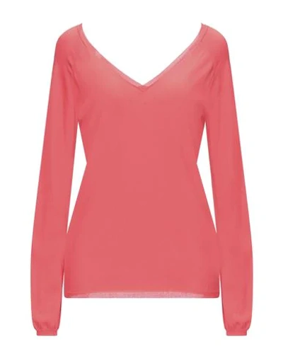 Shop Kangra Cashmere Sweaters In Coral