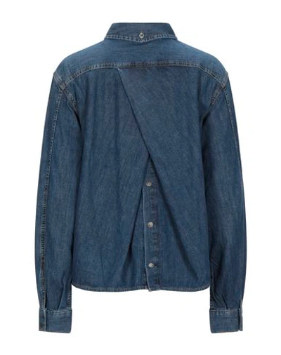 Shop Diesel Denim Shirts In Blue