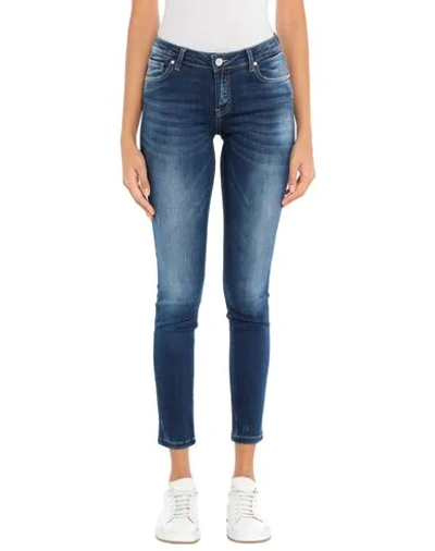Shop Frankie Morello Woman Jeans Blue Size 26 Cotton, Polyester, Elastane