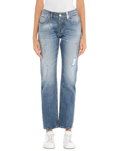 Shop Frankie Morello Woman Jeans Blue Size 29 Cotton