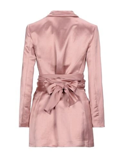 Shop L'autre Chose L' Autre Chose Woman Blazer Pastel Pink Size 4 Linen, Viscose