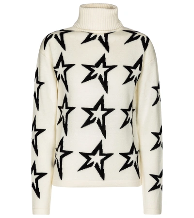 Shop Perfect Moment Star Dust Merino Wool Sweater In White
