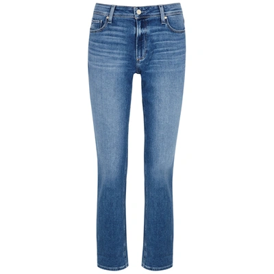 Shop Paige Brigitte Transcend Blue Slim Boyfriend Jeans