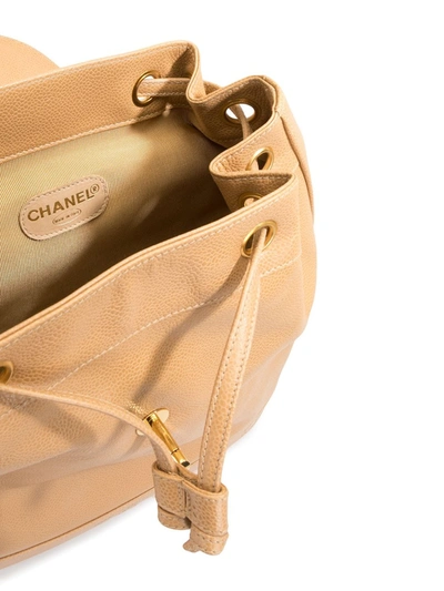 Pre-owned Chanel Triple Cc 背包 In Brown