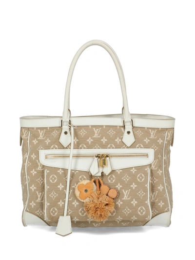 Pre-owned Louis Vuitton Bag In Beige, White