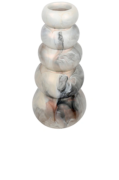 Shop Dinosaur Designs Pearl Tower Vase In Sandy Pearl