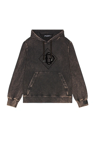 Shop Dolce & Gabbana Sweatshirt In Black Dye