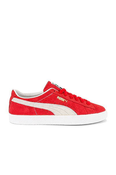 Puma Clyde Og Man Sneakers Red Size 9 Soft Leather In Red