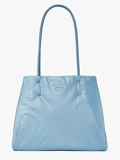 Shop Kate Spade Everything Puffy Large Tote In Swordfish