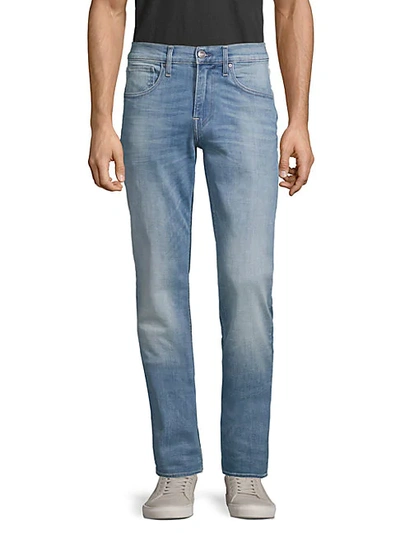 Shop Hudson Byron Straight-fit Faded Jeans