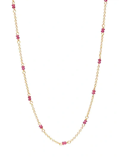 Shop Gurhan 22k Yellow Gold & Rubies Station Necklace