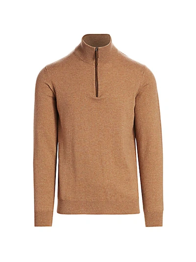 Shop Saks Fifth Avenue Quarter-zip Cashmere Sweater