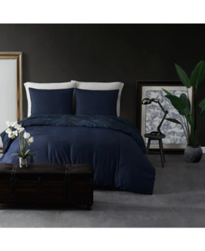 Shop Sean John Closeout!  Denim King Comforter Set Bedding In Blue