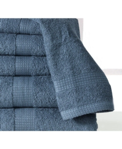 Shop Addy Home Fashions Low Twist Soft Bath Towel Set In Azure