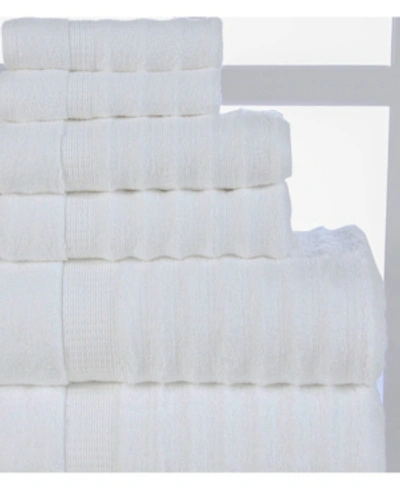 Shop Addy Home Fashions Ribbed Towel Set In White