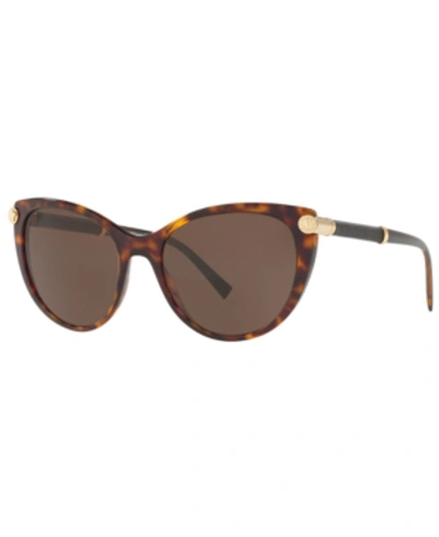 Shop Versace Sunglasses, Ve4364q 55 In Havana/brown