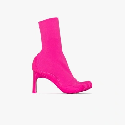 Shop Balenciaga X Vibram 80 Sock Boots In Pink
