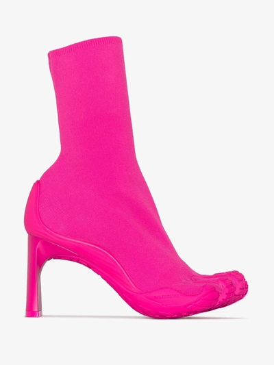 Shop Balenciaga X Vibram 80 Sock Boots In Pink