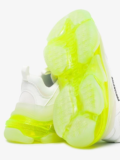 Shop Balenciaga White Triple S Sneakers