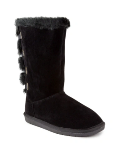 Shop Sugar Women's Panthea Fuzzy Winter Tall Boots In Black