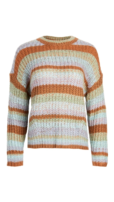 Shop Minkpink Carol Stripe Knit Sweater In Multi