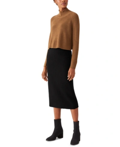 Shop Eileen Fisher Pencil Skirt In Black
