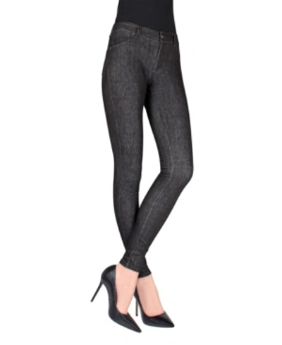 Shop Memoi Women's Zipper Leggings In Black