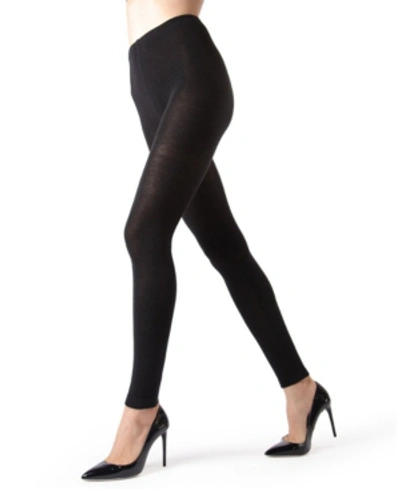 Shop Memoi Women's Cashmere Blend Footless Tights In Black