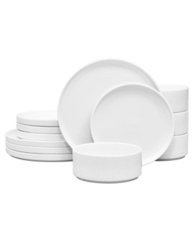 Noritake Colortex Stone 12-piece Dinnerware Set, Service For 4 In White