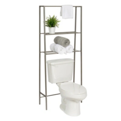 Shop Honey Can Do Over-the-toilet Steel Space Saver Shelving Unit With Baskets In Gray