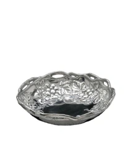 Arthur Court Designs Aluminum Grape Pasta Bowl In Silver