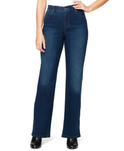 Shop Gloria Vanderbilt Petite High-rise Relaxed Straight-leg Jeans, In Petite & Petite Short In Belleville