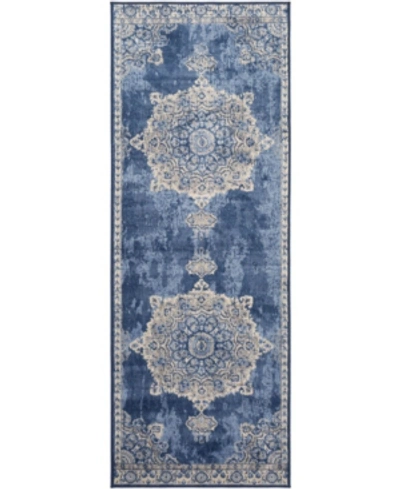 Shop Abbie & Allie Rugs Monaco Moc-2300 2'7" X 7'3" Area Rug In Azure